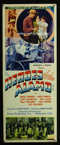 f256 HEROES OF THE ALAMO insert movie poster '37 Lane Chandler