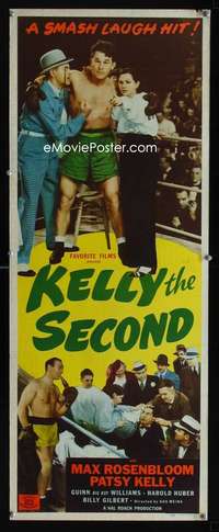 f319 KELLY THE SECOND insert movie poster R40s Slapsie Maxie, boxing!