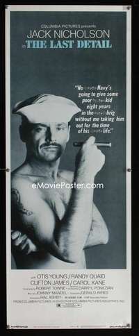 f333 LAST DETAIL insert movie poster '73 Jack Nicholson in the Navy!