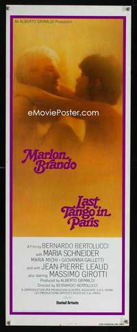 f339 LAST TANGO IN PARIS insert movie poster '73 Marlon Brando
