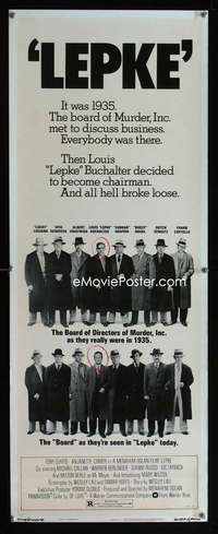 f344 LEPKE insert movie poster '74 Tony Curtis, Anjanette Comer