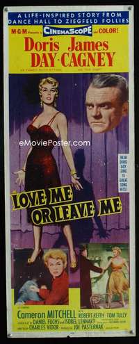 f360 LOVE ME OR LEAVE ME insert movie poster '55 Doris Day, Cagney