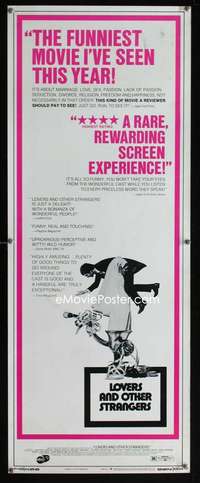 f362 LOVERS & OTHER STRANGERS insert movie poster '70 Gig Young