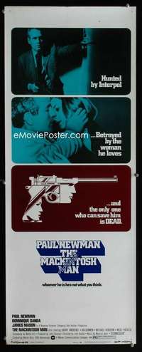 f363 MACKINTOSH MAN insert movie poster '73 Paul Newman, John Huston