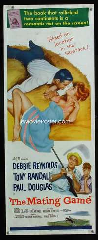 f379 MATING GAME insert movie poster '59 Debbie Reynolds, Tony Randall