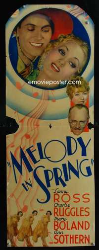 f383 MELODY IN SPRING insert movie poster '34 sexy Ann Sothern!