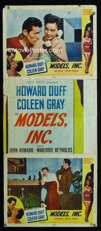 f395 MODELS INC homemade insert movie poster '52 sexy Coleen Gray!