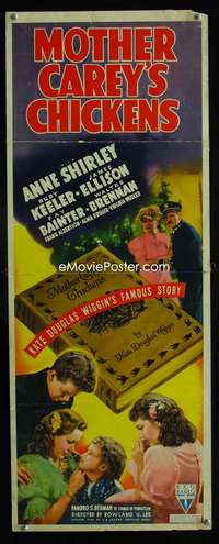 f401 MOTHER CAREY'S CHICKENS insert movie poster '38 Anne Shirley