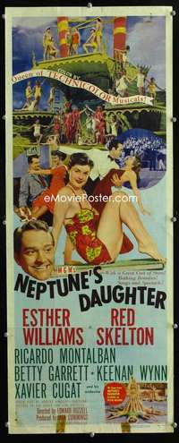 f422 NEPTUNE'S DAUGHTER insert movie poster '49 Esther Williams