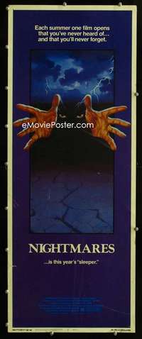 f426 NIGHTMARES insert movie poster '83 Estevez, Moon Unit Zappa