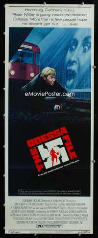 f430 ODESSA FILE insert movie poster '74 Jon Voight, Maximilian Schell