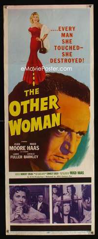 f444 OTHER WOMAN insert movie poster '54 Hugo Haas, sexy Cleo Moore!