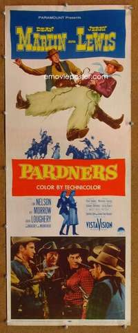 f452 PARDNERS insert movie poster '56 Dean Martin & Jerry Lewis