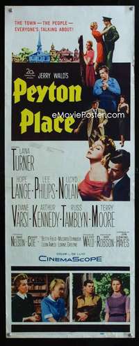f458 PEYTON PLACE insert movie poster '58 Lana Turner, Hope Lange
