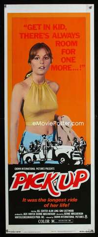 f461 PICK-UP insert movie poster '75 classic sexy bad girl image!