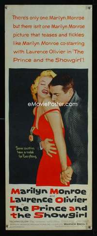 f474 PRINCE & THE SHOWGIRL insert movie poster '57 Marilyn Monroe