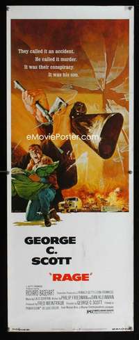 f480 RAGE insert movie poster '72 George C. Scott, Akimoto artwork!