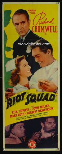 f500 RIOT SQUAD insert movie poster '41 undercover Richard Cromwell