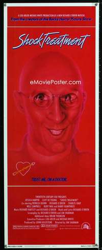 f525 SHOCK TREATMENT insert movie poster '81 Rocky Horror follow-up!