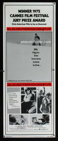 f534 SLAUGHTERHOUSE FIVE insert movie poster '72 Kurt Vonnegut, Sacks