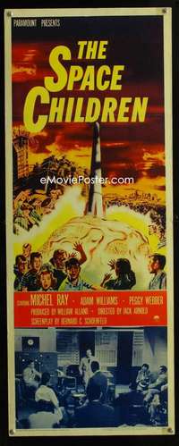 f550 SPACE CHILDREN insert movie poster '58 Jack Arnold, wild sci-fi!