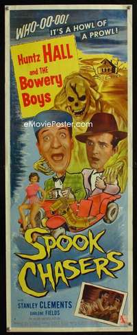 f556 SPOOK CHASERS insert movie poster '57 Huntz Hall, Bowery Boys