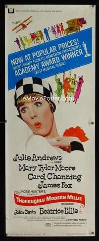 f596 THOROUGHLY MODERN MILLIE insert movie poster '67 Julie Andrews