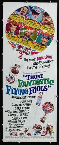 f597 THOSE FANTASTIC FLYING FOOLS insert movie poster '67 Froebe