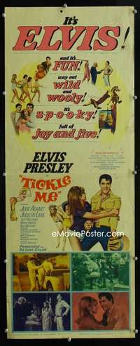 f602 TICKLE ME insert movie poster '65 Elvis Presley, Julie Adams