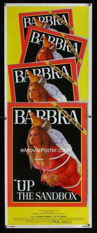 f622 UP THE SANDBOX insert movie poster '73 Barbra Streisand, Amsel