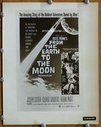 g072 FROM THE EARTH TO THE MOON 8x10 movie still '58 one-sheet art!