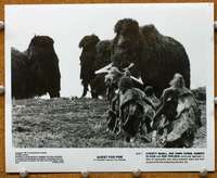 g199 QUEST FOR FIRE 8x10 movie still '82 cave men vs wooly mammoths!