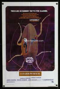 h024 11 HARROWHOUSE one-sheet movie poster '73 Charles Grodin, FMA art!