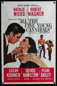 h043 ALL THE FINE YOUNG CANNIBALS one-sheet movie poster '60 Natalie Wood
