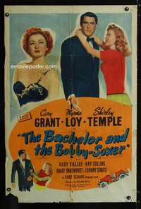 h064 BACHELOR & THE BOBBY-SOXER one-sheet movie poster '47 Grant, Temple