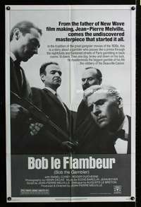 h089 BOB LE FLAMBEUR one-sheet movie poster '82 Jean-Pierre Melville
