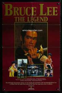 h099 BRUCE LEE THE LEGEND one-sheet movie poster '84 seven great images!