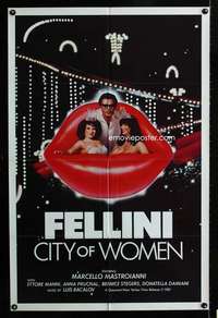 h114 CITY OF WOMEN one-sheet movie poster '80 Federico Fellini, sexy!