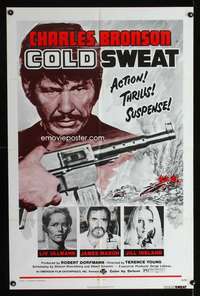 h122 COLD SWEAT one-sheet movie poster '74 Charles Bronson, Liv Ullman