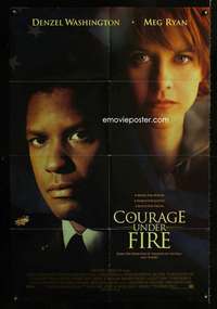 h143 COURAGE UNDER FIRE one-sheet movie poster '96 Washington, Meg Ryan