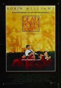 h150 DEAD POETS SOCIETY DS one-sheet movie poster '89 Robin Williams, Weir