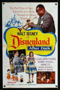 h164 DISNEYLAND AFTER DARK one-sheet movie poster '63 Armstrong
