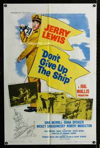 h171 DON'T GIVE UP THE SHIP one-sheet movie poster '59 Jerry Lewis in Navy!