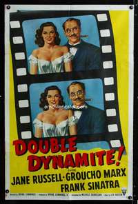 h172 DOUBLE DYNAMITE one-sheet movie poster '52 Groucho Marx, Jane Russell