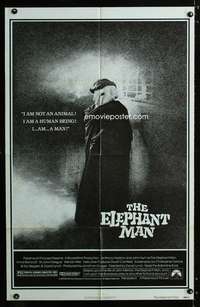 h180 ELEPHANT MAN one-sheet movie poster '80 Anthony Hopkins, David Lynch