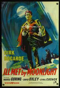 h008 ILL MET BY MOONLIGHT English one-sheet movie poster '58 Michael Powell