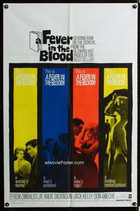 h202 FEVER IN THE BLOOD one-sheet movie poster '61 sexy Angie Dickinson!