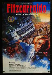 h211 FITZCARRALDO one-sheet movie poster '82 Klaus Kinski, Werner Herzog