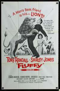h212 FLUFFY military one-sheet movie poster '65 Tony Randall, Shirley Jones