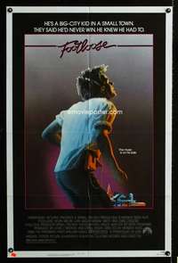 h215 FOOTLOOSE one-sheet movie poster '84 dancing Kevin Bacon!